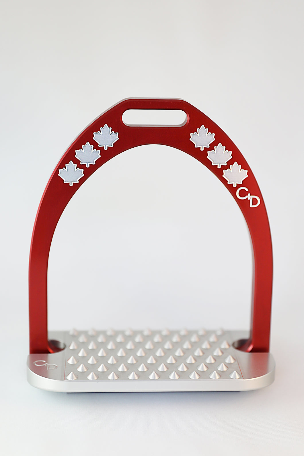 Maple Leaf Forever Stirrups - Red